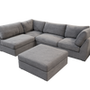 Solterra Modular Sectional with Ottoman - Grey