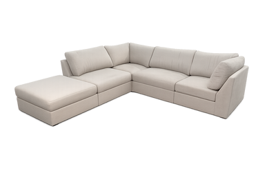 Solterra Modular Sectional with Ottoman - Beige