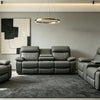 Harbor Ridge Reclining Living Room Set - Light Grey