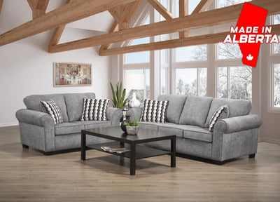 1005 - Chenille Grey Sofa
