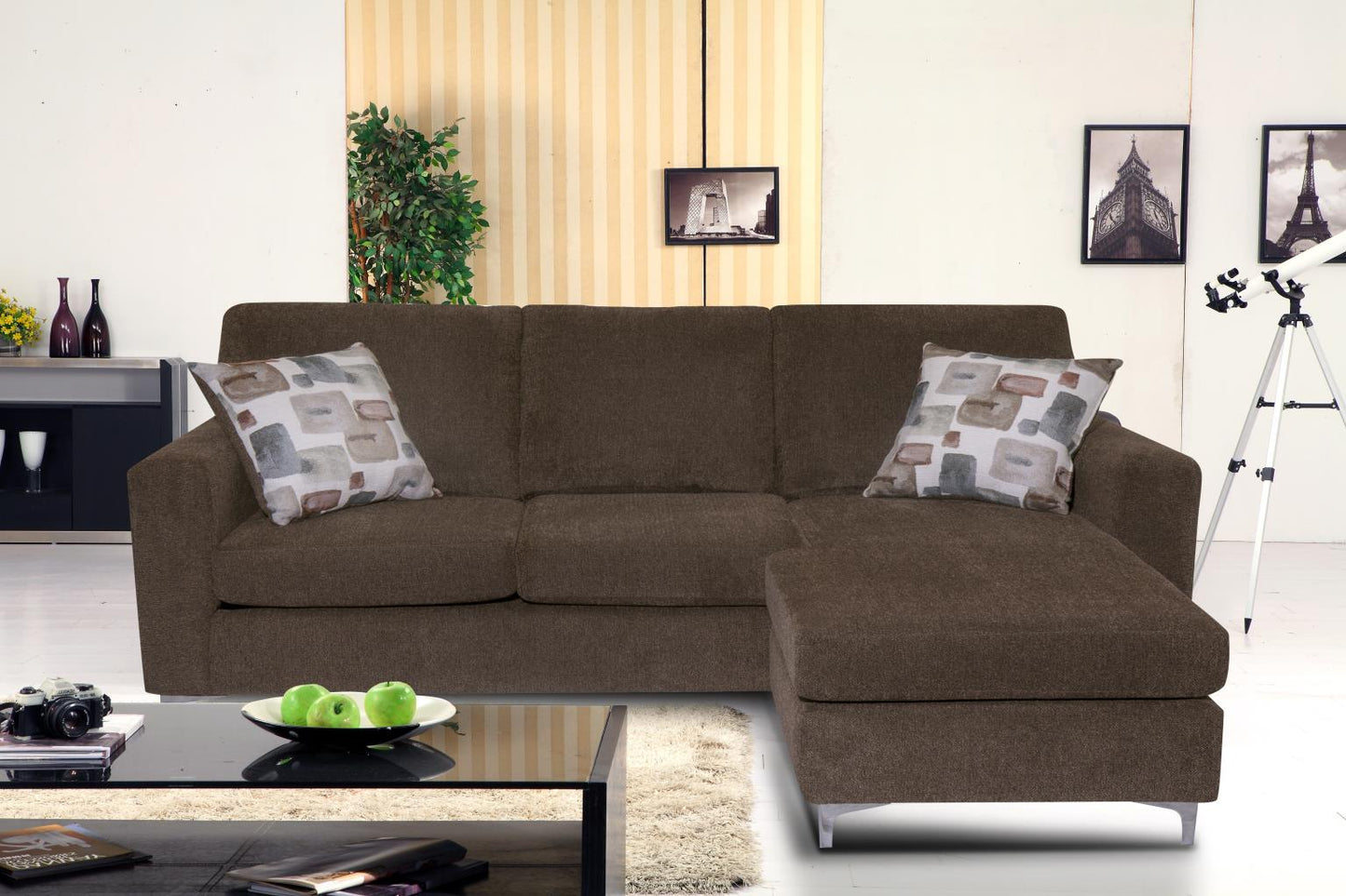 1024 - Surge Latte Sofa Chaise