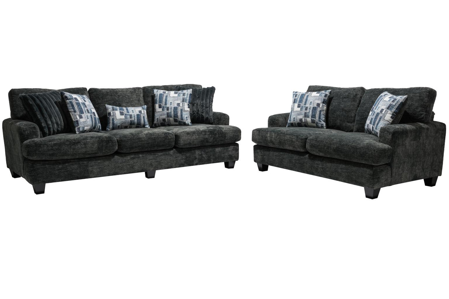 1025 - Galactic Charcoal Sofa