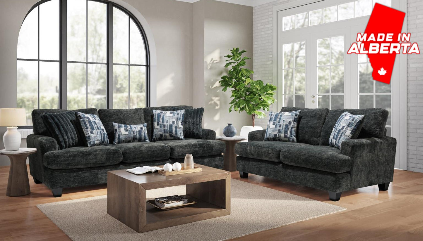 1025 - Galactic Charcoal Sofa