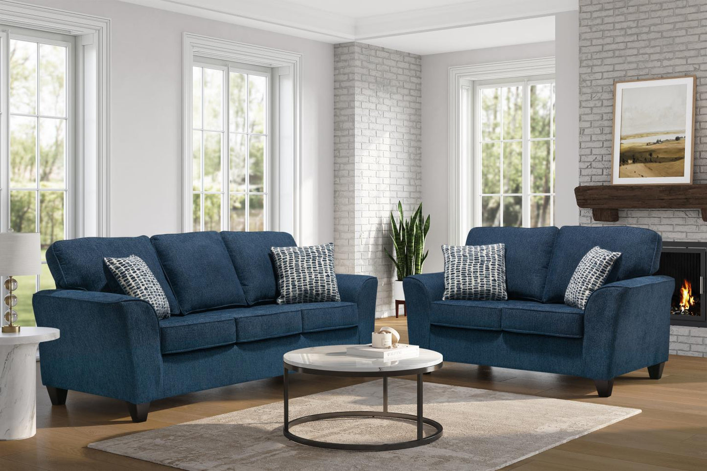 1118 - Exhale Cobalt Sofa