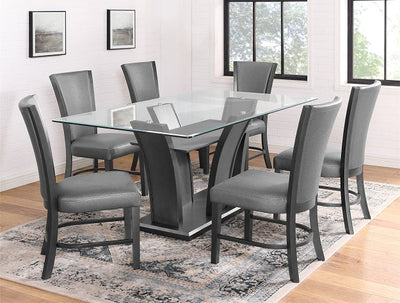 Camelia 7 Piece Glass Dining Set