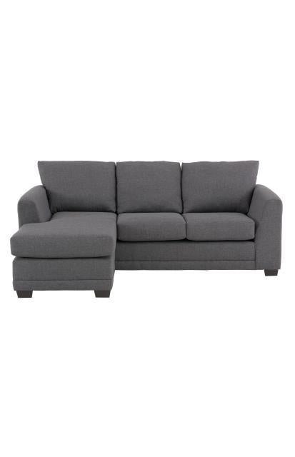 1540 - Hades Grey Sofa Chaise