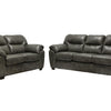 1601 - Leather Gel Grey Sofa