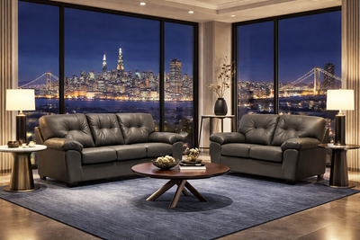 1612 - Dark Grey Sofa