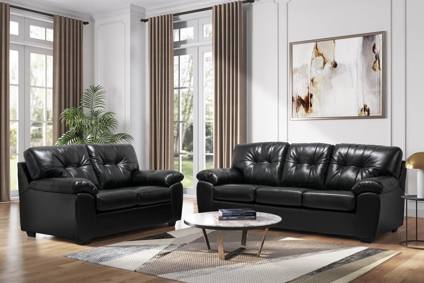 1612 - Black Sofa
