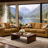 1643 - Vertex Camel Sofa