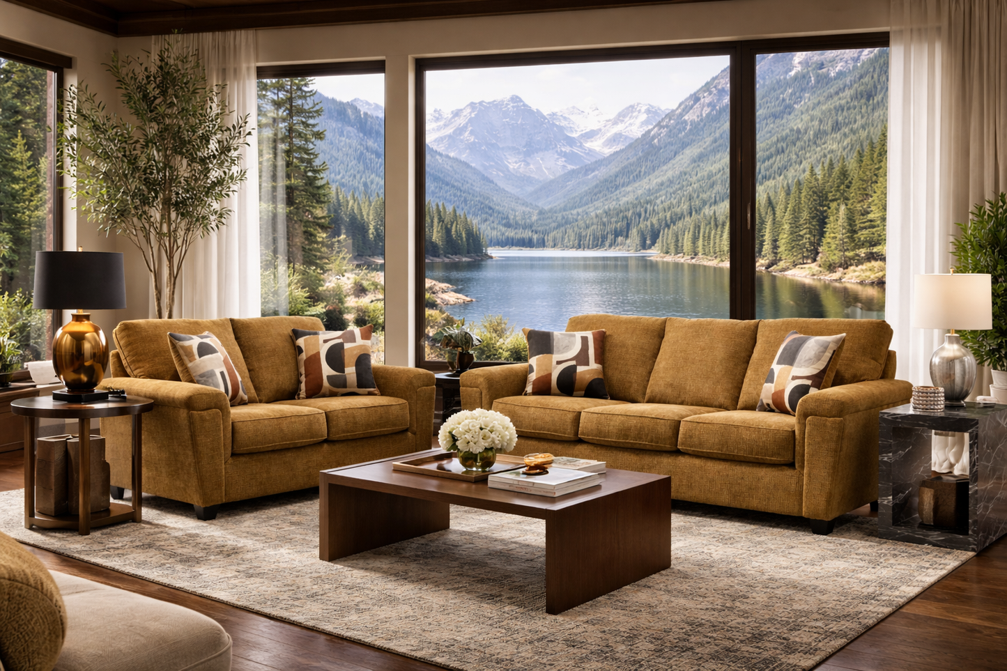 1643 - Vertex Camel Sofa