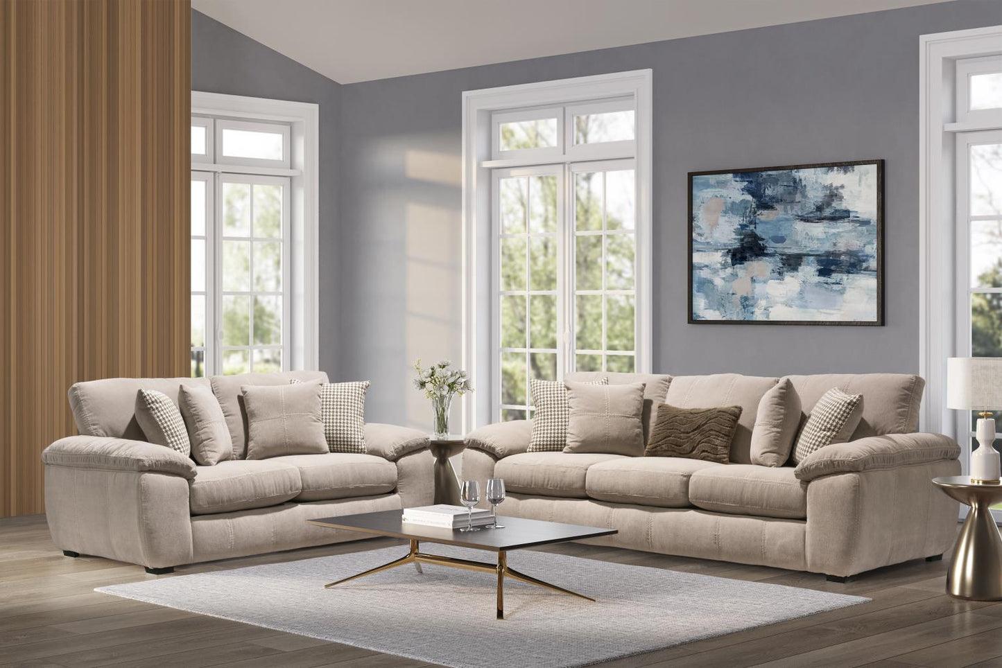 1672 - Heppner Wood Sofa