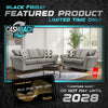 1808 - Surge Ash Sofa