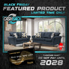 1808 - Blue Argent Sofa