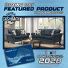 1808 - Blue Argent Sofa