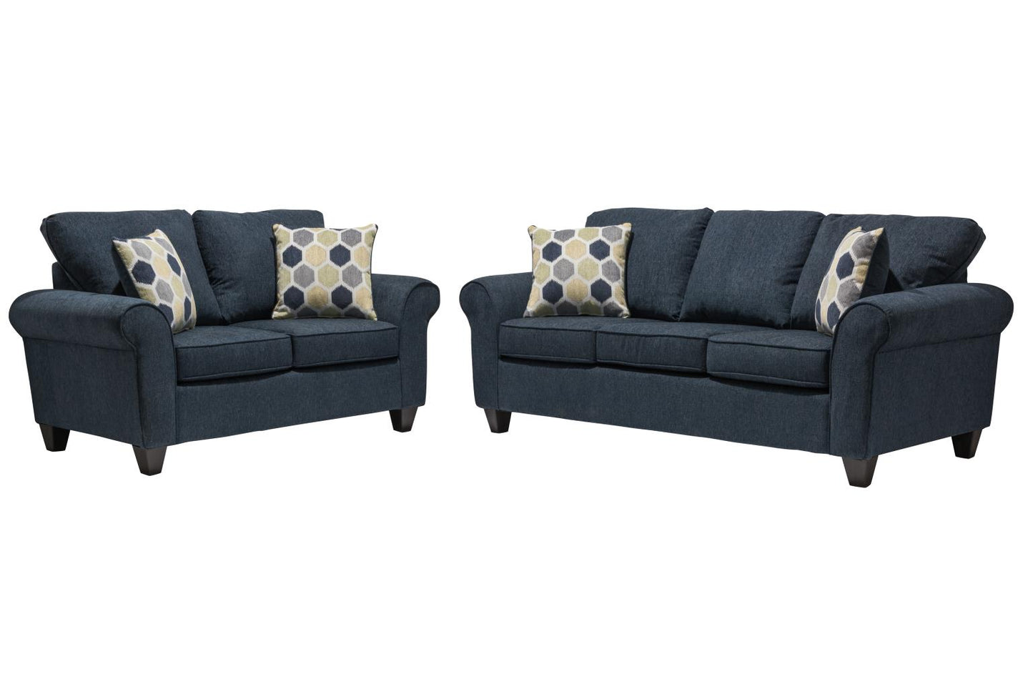 1808 - Blue Argent Sofa