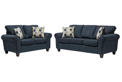 1808 - Blue Argent Sofa