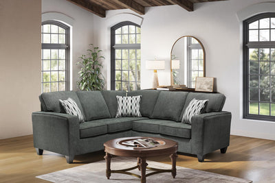 6818 - Charcoal Sectional