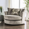 6122 Grey Champion Swivel Cuddle Chair