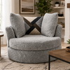 2348 Grey Swivel Cuddle Chair