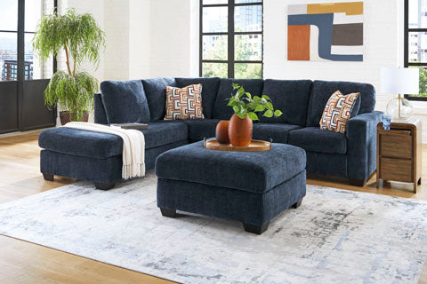 Ocean Drift - Left Chaise Sectional - Navy Blue
