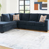 Ocean Drift - Left Chaise Sectional - Navy Blue