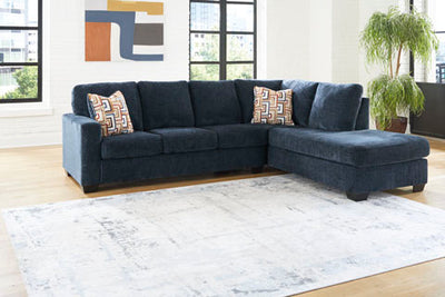Ocean Drift - Right Chaise Sectional - Navy Blue