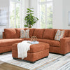 Sunset Ember - Left Chaise Sectional - Orange