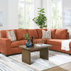Sunset Ember - Right Chaise Sectional - Orange