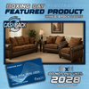 3290 Chenille Brown Sofa