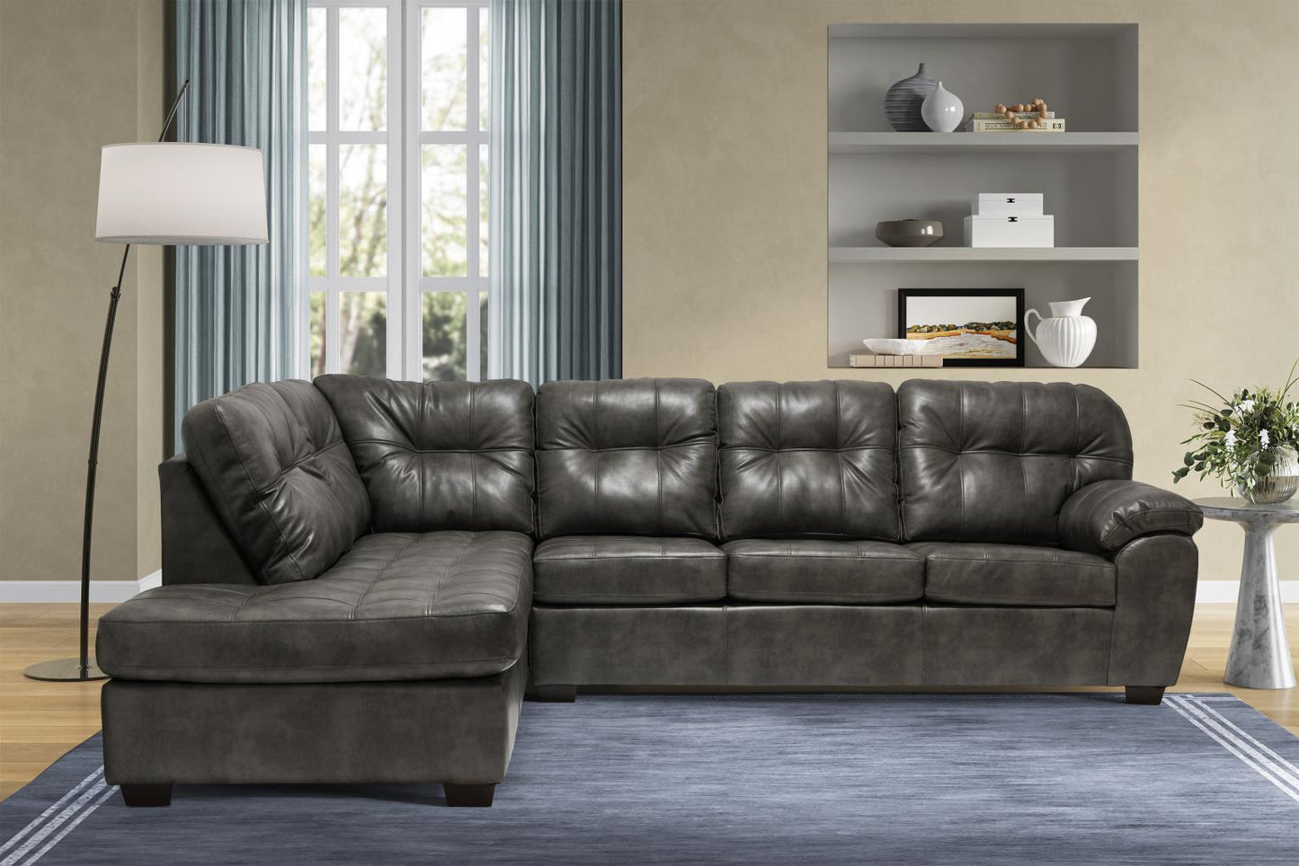 6000 - Grey Sectional