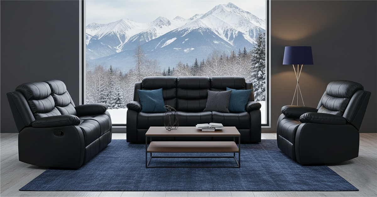 Cooper - Reclining Sofa, Loveseat and Chair Set - Black