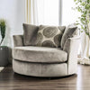 6122 Grey Champion Swivel Cuddle Chair