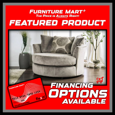6122 Grey Champion Swivel Cuddle Chair