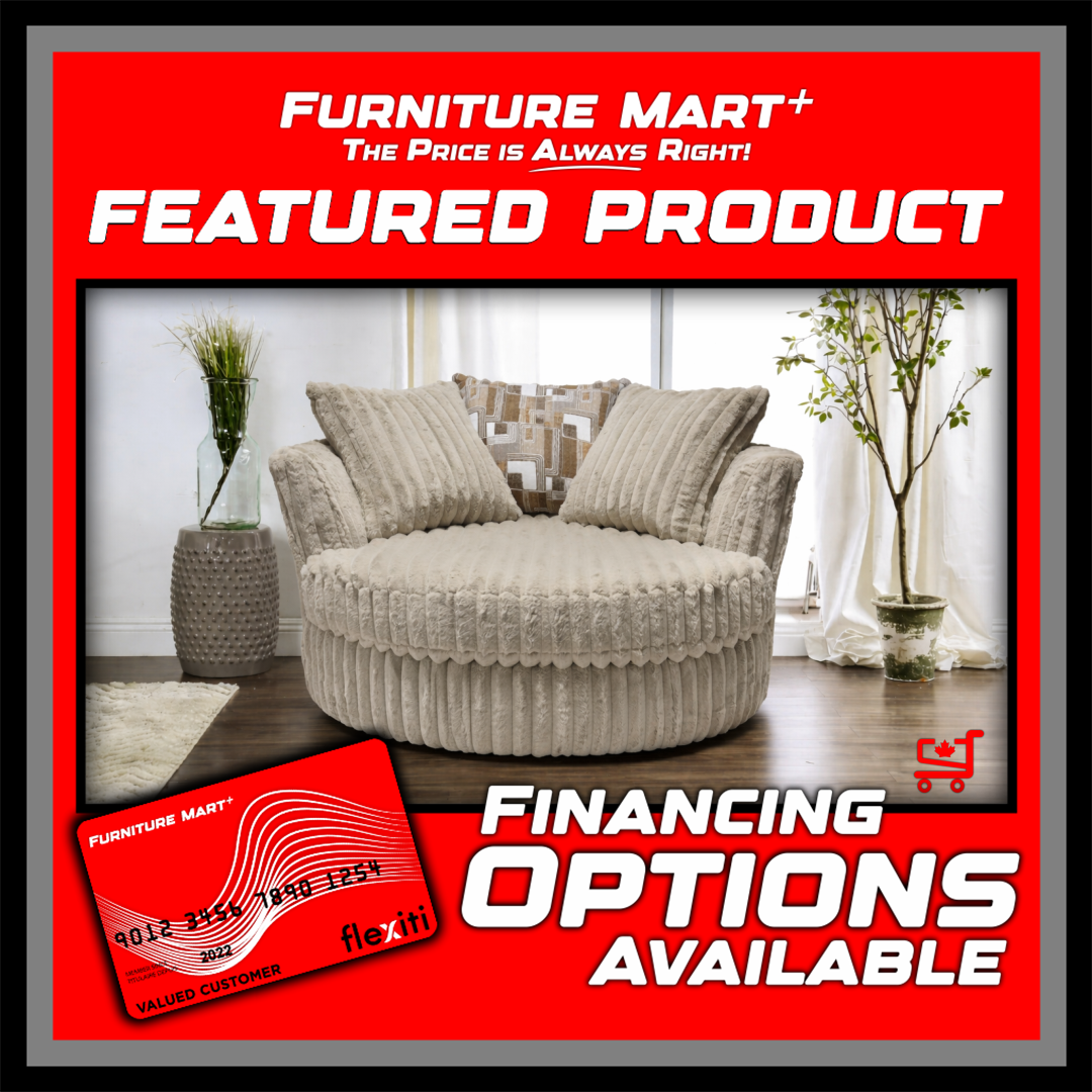 6129 Galactic Parchment Swivel Cuddle Chair