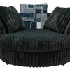 6129 Galactic Charcoal Swivel Cuddle Chair