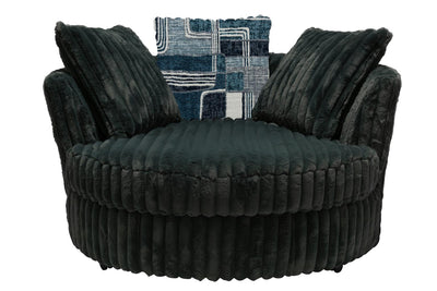 6129 Galactic Charcoal Swivel Cuddle Chair