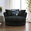 6129 Galactic Charcoal Swivel Cuddle Chair