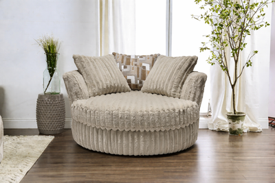 6129 Galactic Parchment Swivel Cuddle Chair