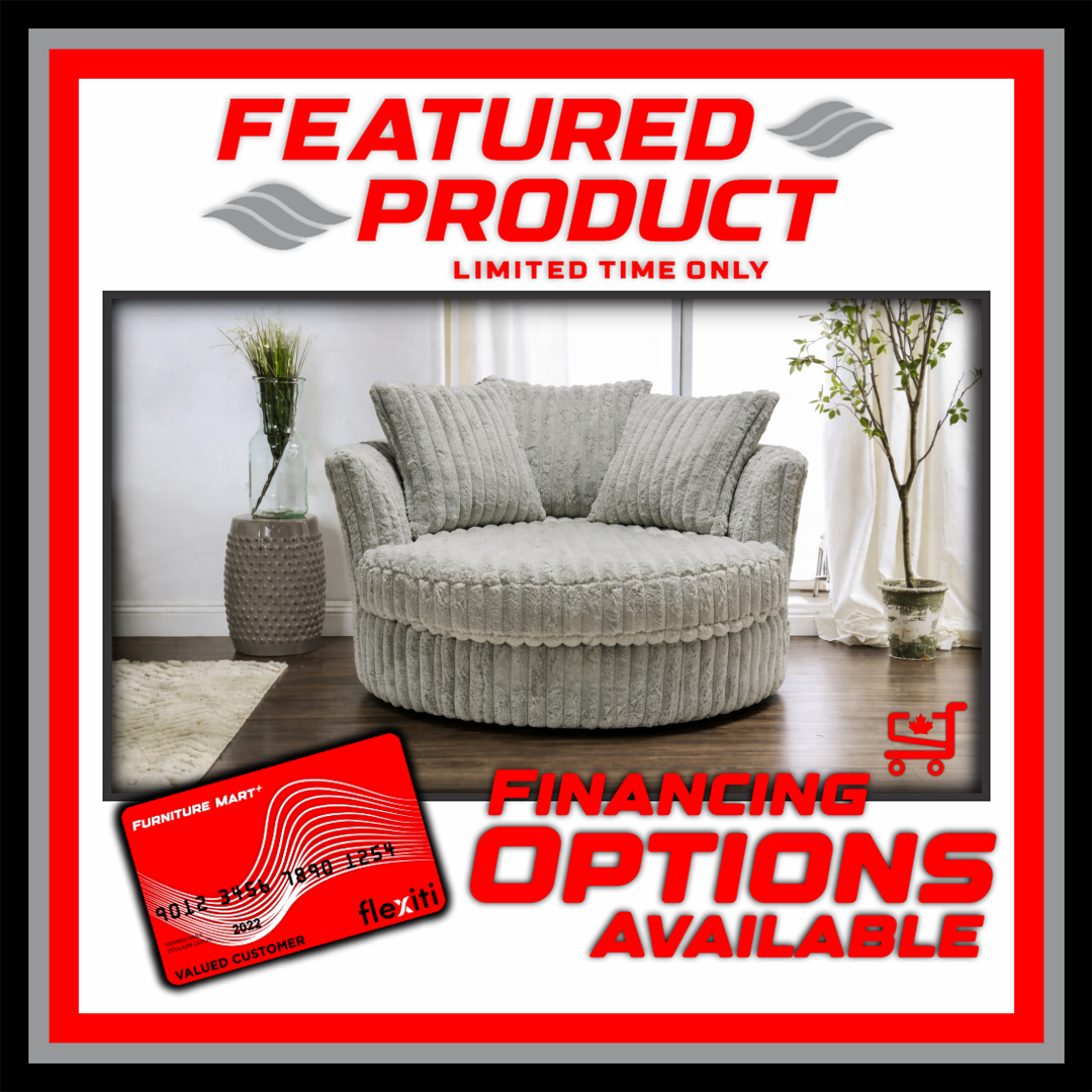 6129 Galactic Parchment Swivel Cuddle Chair