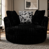 6139 Mondo Black Swivel Cuddle Chair