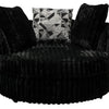 6139 Mondo Black Swivel Cuddle Chair