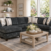 6140 - Coastline Charcoal Sectional