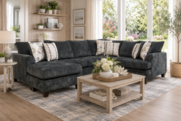 6140 - Coastline Charcoal Sectional