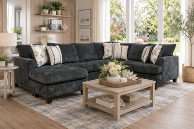 6140 - Coastline Charcoal Sectional