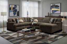 6255 - Ultra Plush Sectional - Brown