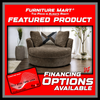 6255 Brown Swivel Cuddle Chair