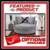 6255 Grey Swivel Cuddle Chair