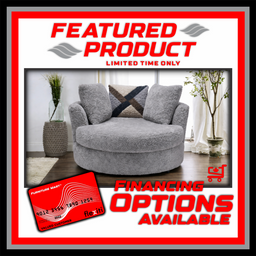 6255 Grey Swivel Cuddle Chair