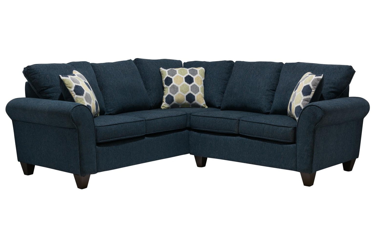 6808 - Blue Argent Sectional